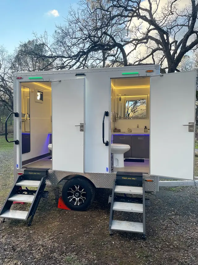 Portable restroom rental example